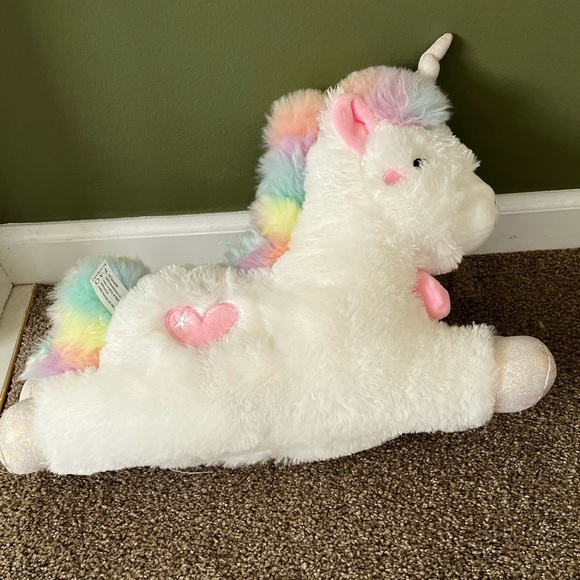 FAO Swartz Unicorn Color Changing Light Up Music Stuffed Animal - Picture 1 of 13